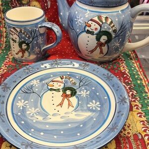 Christmas tea set